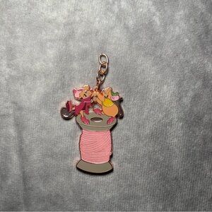 Loungefly Disney Cinderella Jaq & Gus Gus Spool Sparkly
Enamel Keychain